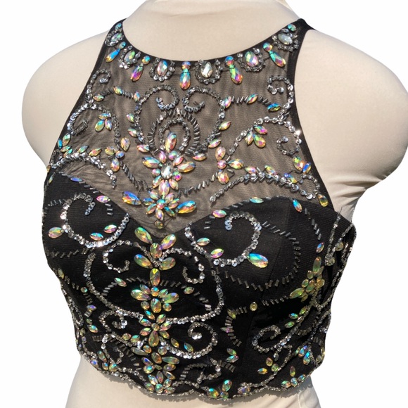 Blondie Nites By Stacy Sklar Sparkly Dress Top - Picture 3 of 7